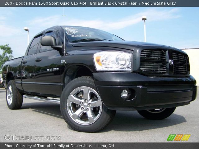 2007 Dodge Ram 1500 Sport Quad Cab 4x4 in Brilliant Black Crystal Pearl