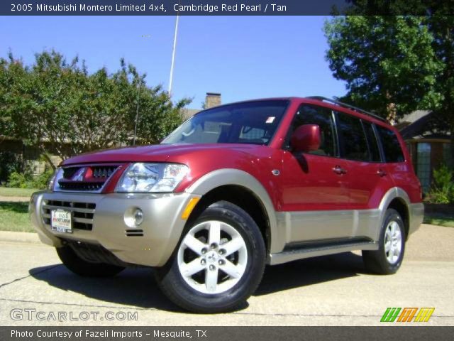 2005 Mitsubishi Montero Limited 4x4 in Cambridge Red Pearl