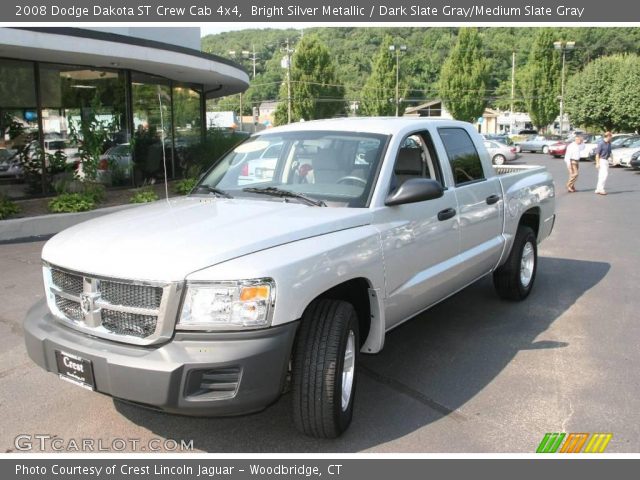 2008 Dodge Dakota ST Crew Cab 4x4 in Bright Silver Metallic