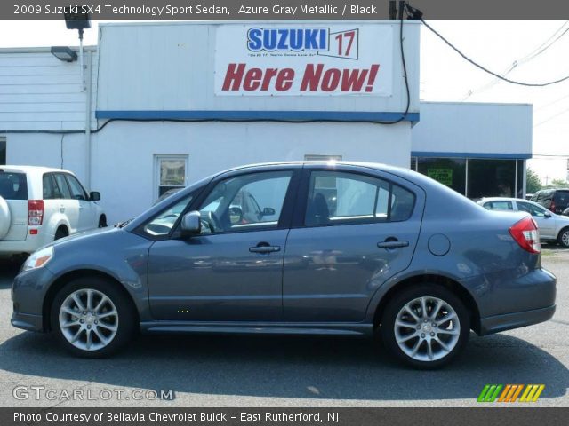 2009 Suzuki SX4 Technology Sport Sedan in Azure Gray Metallic