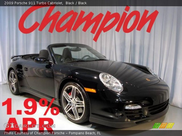 2009 Porsche 911 Turbo Cabriolet in Black