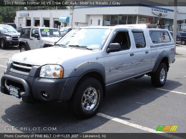 2003 Nissan Frontier XE V6 Crew Cab 4x4 in Silver Ice Metallic