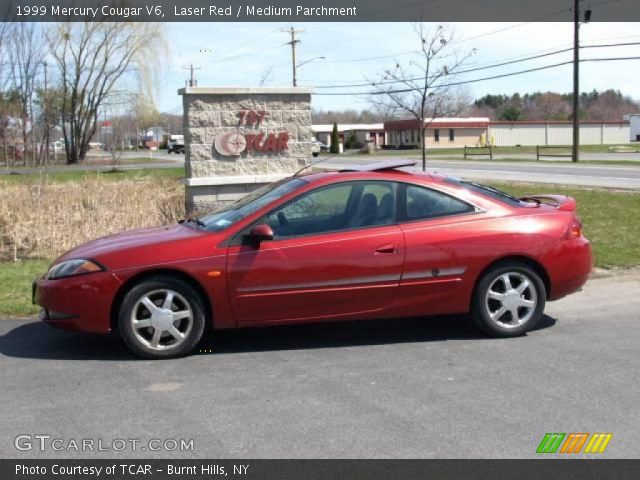 1999 Mercury Cougar V6 in Laser Red