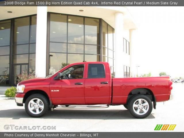 2008 Dodge Ram 1500 Big Horn Edition Quad Cab 4x4 in Inferno Red Crystal Pearl