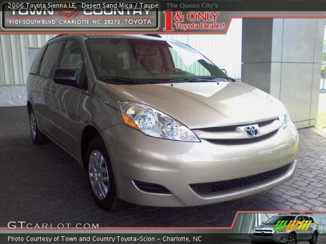 2006 Toyota Sienna LE in Desert Sand Mica