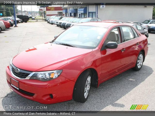 2008 Subaru Impreza 2.5i Sedan in Lightning Red