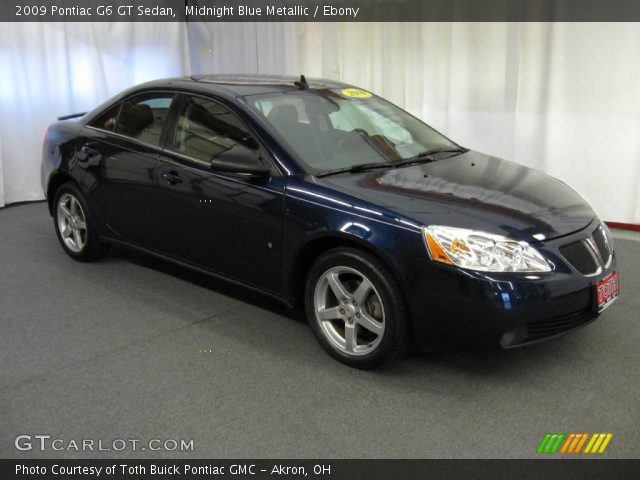 2009 Pontiac G6 GT Sedan in Midnight Blue Metallic