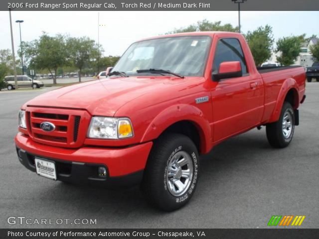 2006 Ford Ranger Sport Regular Cab in Torch Red