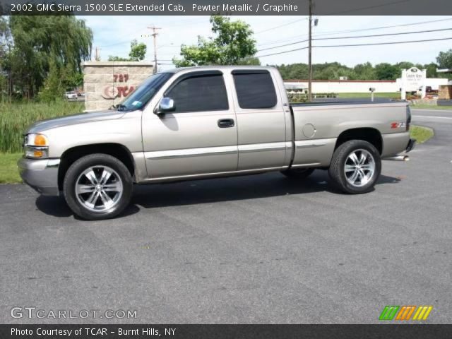 2002 GMC Sierra 1500 SLE Extended Cab in Pewter Metallic