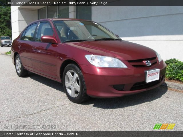 2004 Honda Civic EX Sedan in Radiant Ruby Pearl