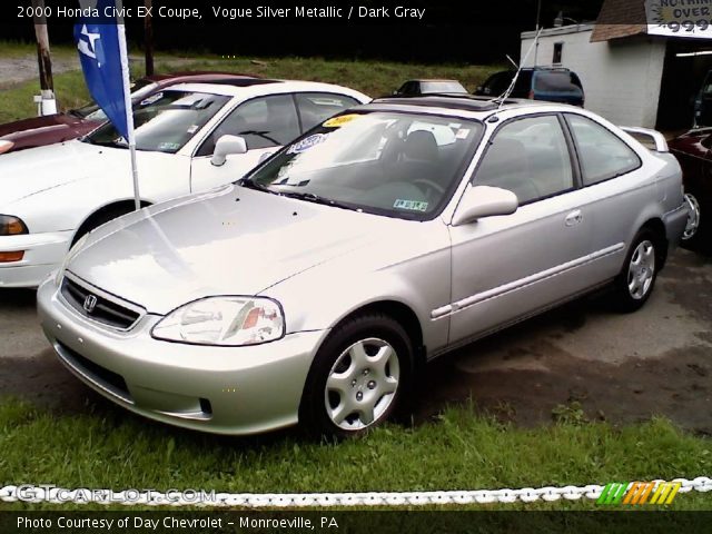 2000 Honda Civic EX Coupe in Vogue Silver Metallic