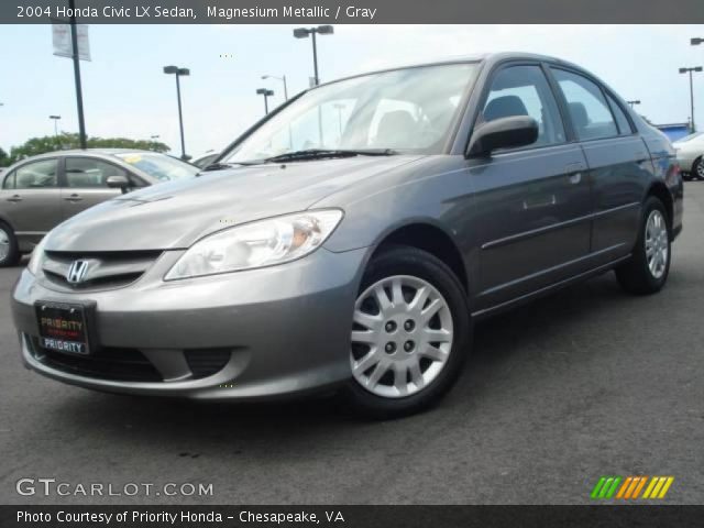 2004 Honda Civic LX Sedan in Magnesium Metallic