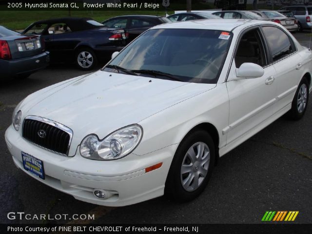 2005 Hyundai Sonata GL in Powder White Pearl