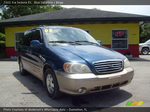 2002 Kia Sedona EX in Blue Sapphire