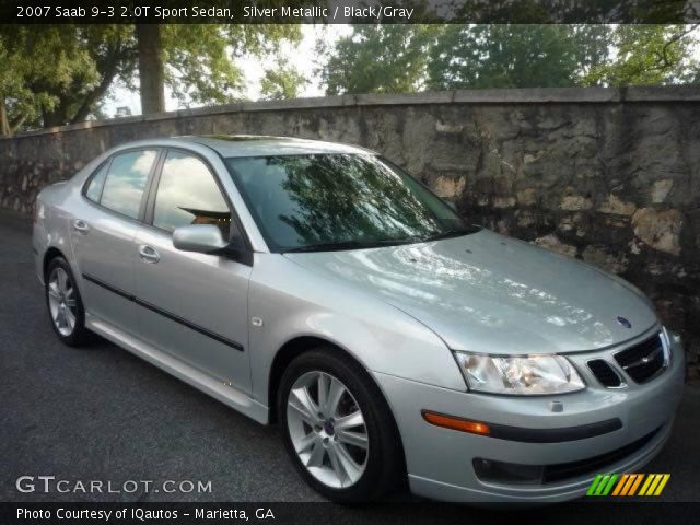 2007 Saab 9-3 2.0T Sport Sedan in Silver Metallic