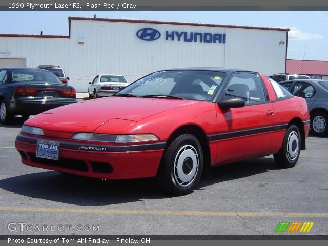 1990 Plymouth Laser RS in Flash Red