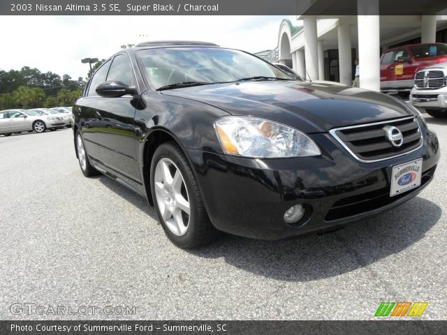 2003 Nissan Altima 3.5 SE in Super Black