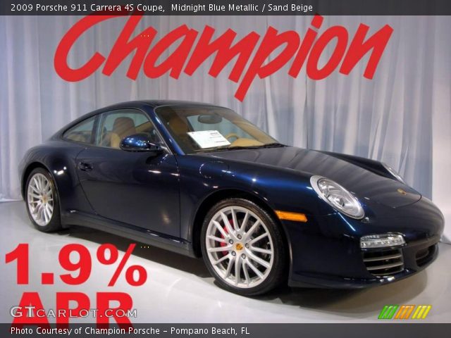 2009 Porsche 911 Carrera 4S Coupe in Midnight Blue Metallic