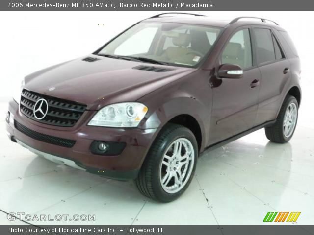 2006 Mercedes-Benz ML 350 4Matic in Barolo Red Metallic