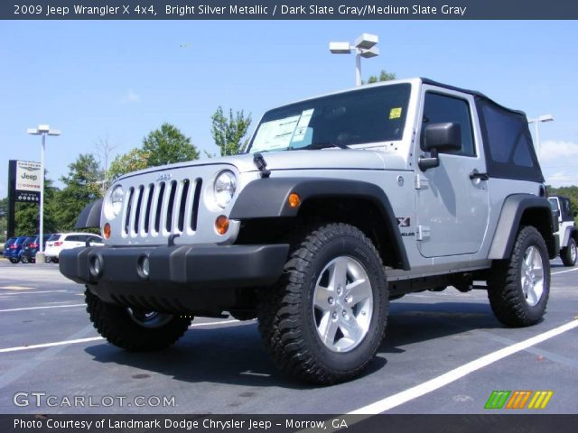 2009 Jeep Wrangler X 4x4 in Bright Silver Metallic