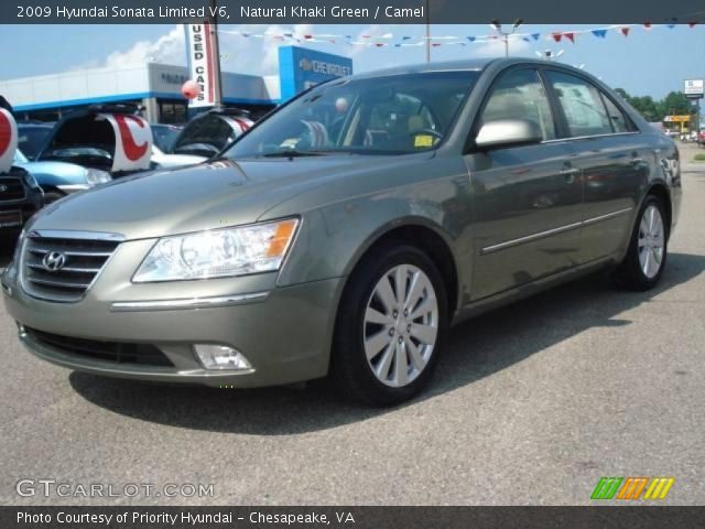 2009 Hyundai Sonata Limited V6 in Natural Khaki Green