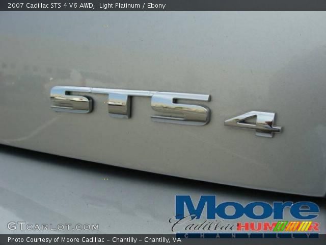 2007 Cadillac STS 4 V6 AWD in Light Platinum