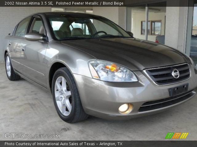 2002 Nissan Altima 3.5 SE in Polished Pewter Metallic