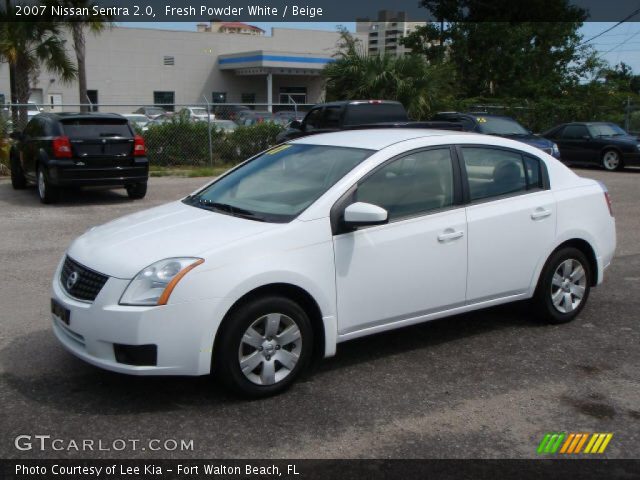 2007 Nissan Sentra 2.0 in Fresh Powder White
