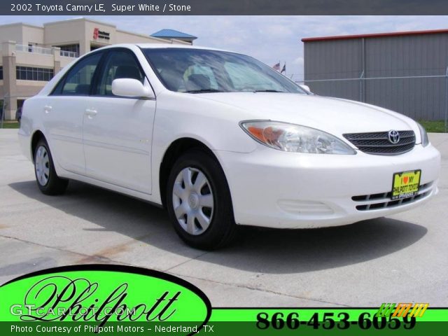 2002 Toyota Camry LE in Super White