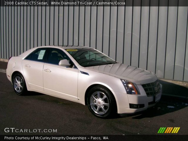 2008 Cadillac CTS Sedan in White Diamond Tri-Coat