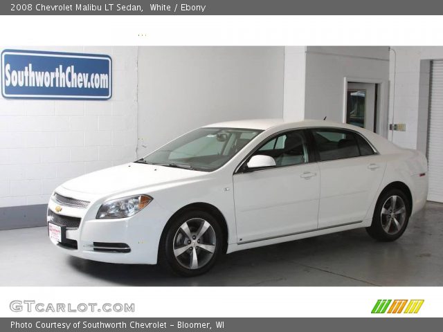 2008 Chevrolet Malibu LT Sedan in White