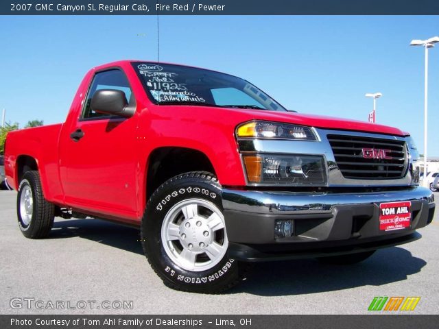 2007 GMC Canyon SL Regular Cab in Fire Red