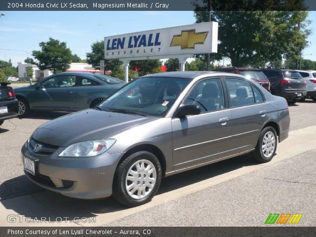 2004 Honda Civic LX Sedan in Magnesium Metallic