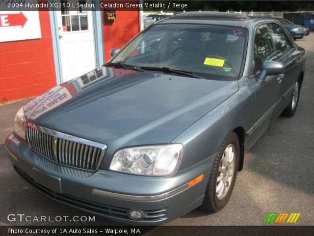 2004 Hyundai XG350 L Sedan in Celadon Green Metallic