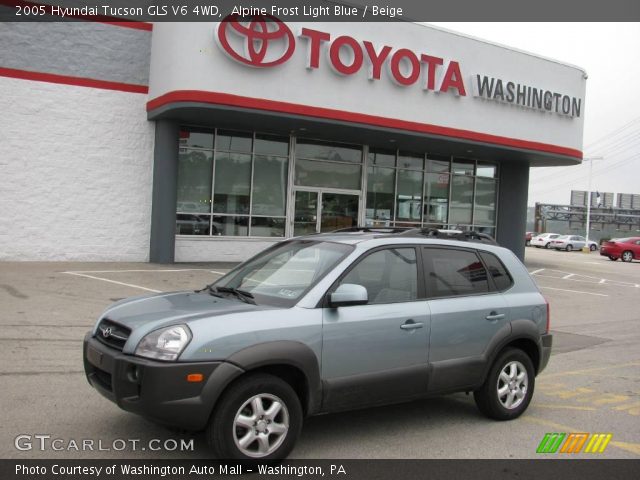 2005 Hyundai Tucson GLS V6 4WD in Alpine Frost Light Blue