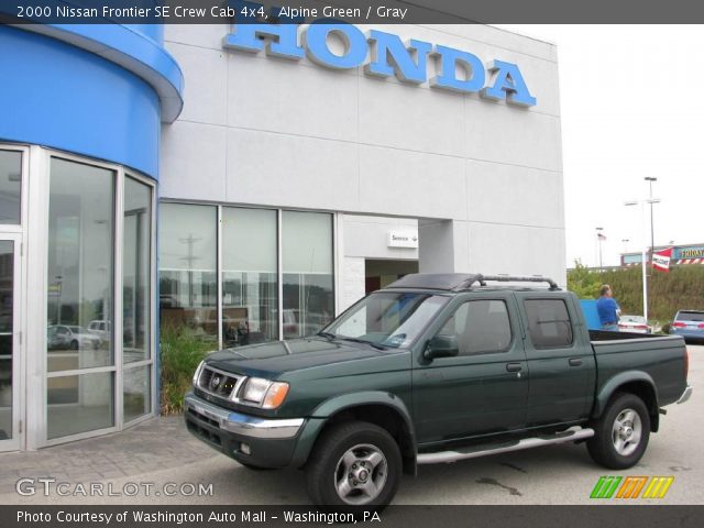 2000 Nissan Frontier SE Crew Cab 4x4 in Alpine Green