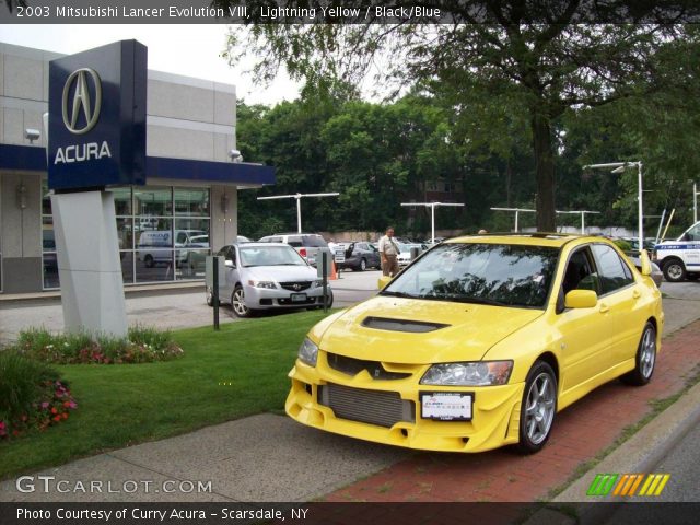 2003 Mitsubishi Lancer Evolution VIII in Lightning Yellow