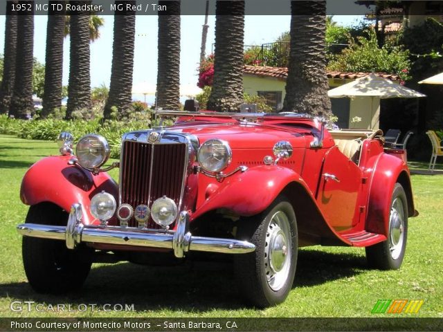 1952 MG TD Roadster in MG Red