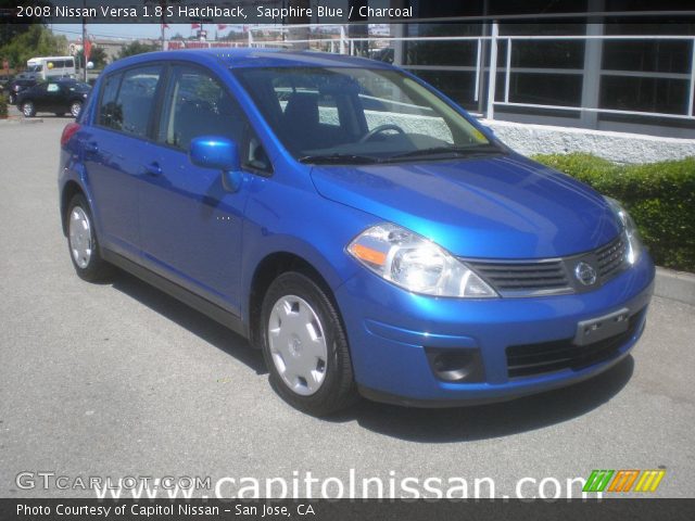 2008 Nissan Versa 1.8 S Hatchback in Sapphire Blue