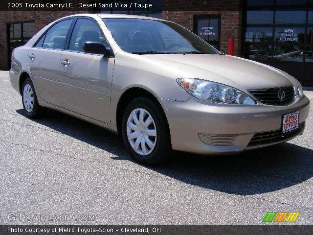 2005 Toyota Camry LE in Desert Sand Mica