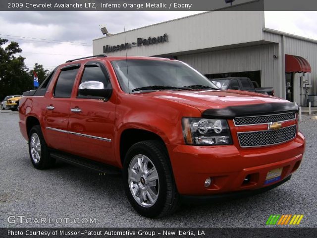 2009 Chevrolet Avalanche LTZ in Inferno Orange Metallic