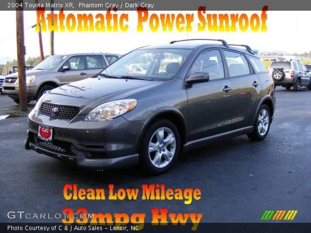 2004 Toyota Matrix XR in Phantom Gray