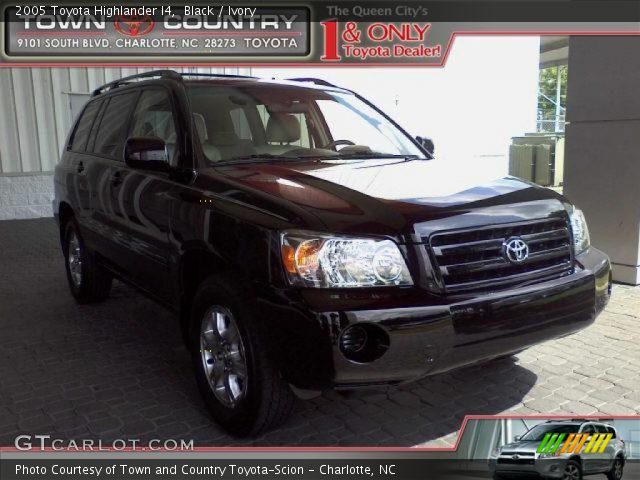 2005 Toyota Highlander I4 in Black