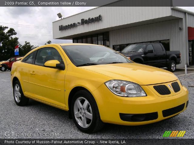 2009 Pontiac G5  in Competition Yellow