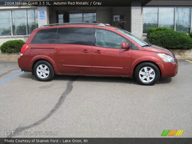 2004 Nissan Quest 3.5 SL in Autumn Red Metallic