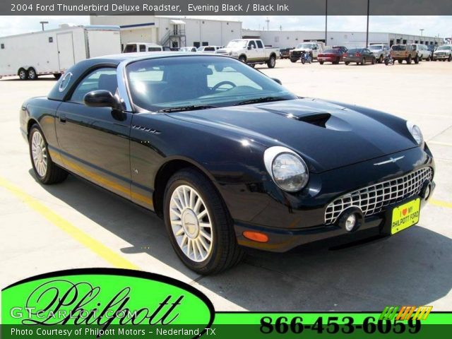 2004 Ford Thunderbird Deluxe Roadster in Evening Black