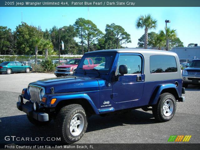 2005 Jeep Wrangler Unlimited 4x4 in Patriot Blue Pearl