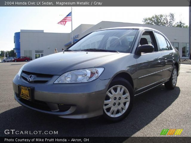 2004 Honda Civic LX Sedan in Magnesium Metallic