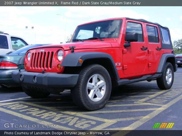 2007 Jeep Wrangler Unlimited X in Flame Red