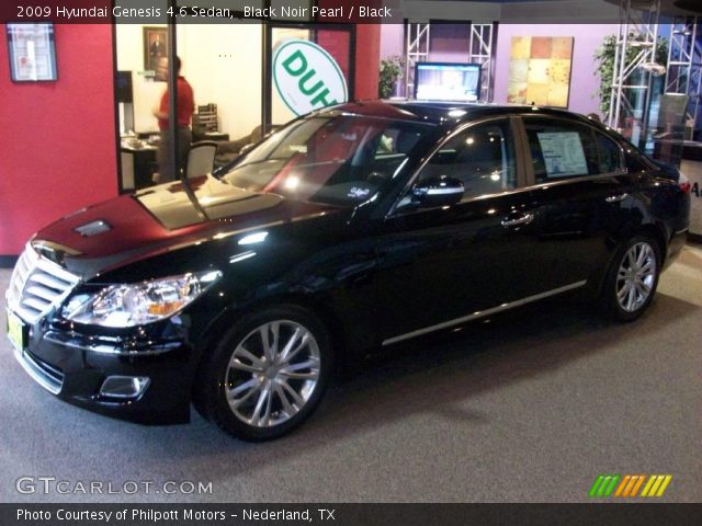 2009 Hyundai Genesis 4.6 Sedan in Black Noir Pearl